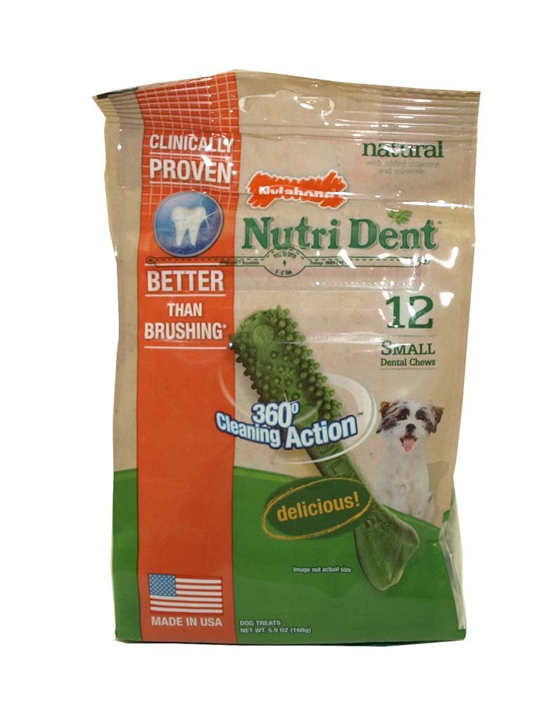 Nylabone Nutri Dent SIMPLE Natural Dental Fresh Breath Flavored Chew Treats 1ea/SMall, 12 ct