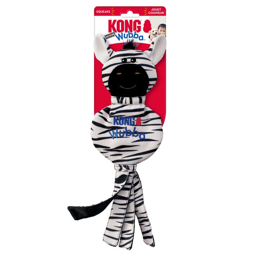 KONG Wubba No Stuff Dog Toy Zebra 1ea/LG