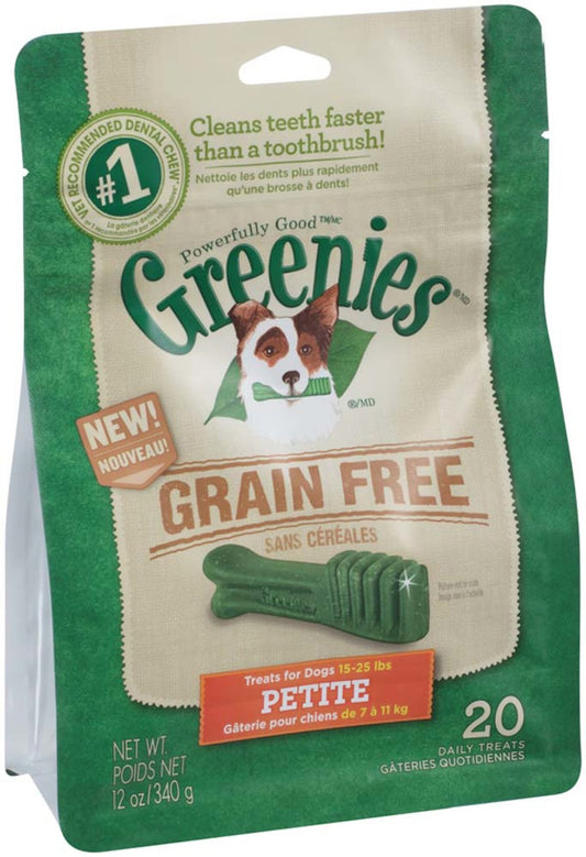 Greenies Grain Free Dog Dental Treats Petite Original 1ea/12 oz, 20 ct