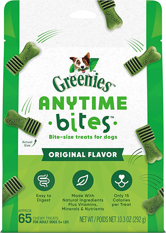 Greenies Anytime Bites Bite-Size Dog Dental Treats Original 1ea/10.3 oz