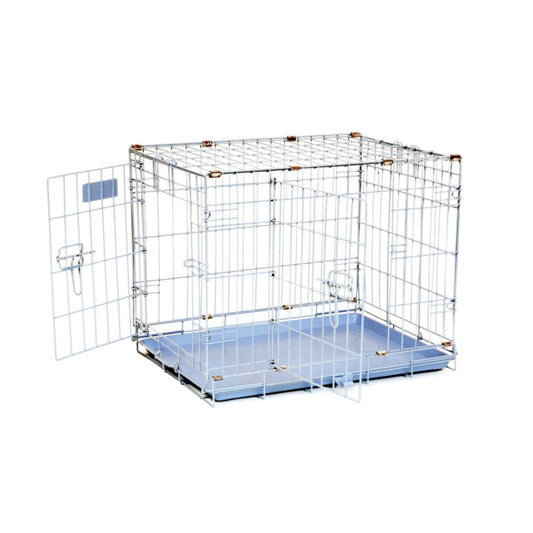 Precision Pet Products ProValu Dog Crate 2000 2 Door Blue 1ea/24 in
