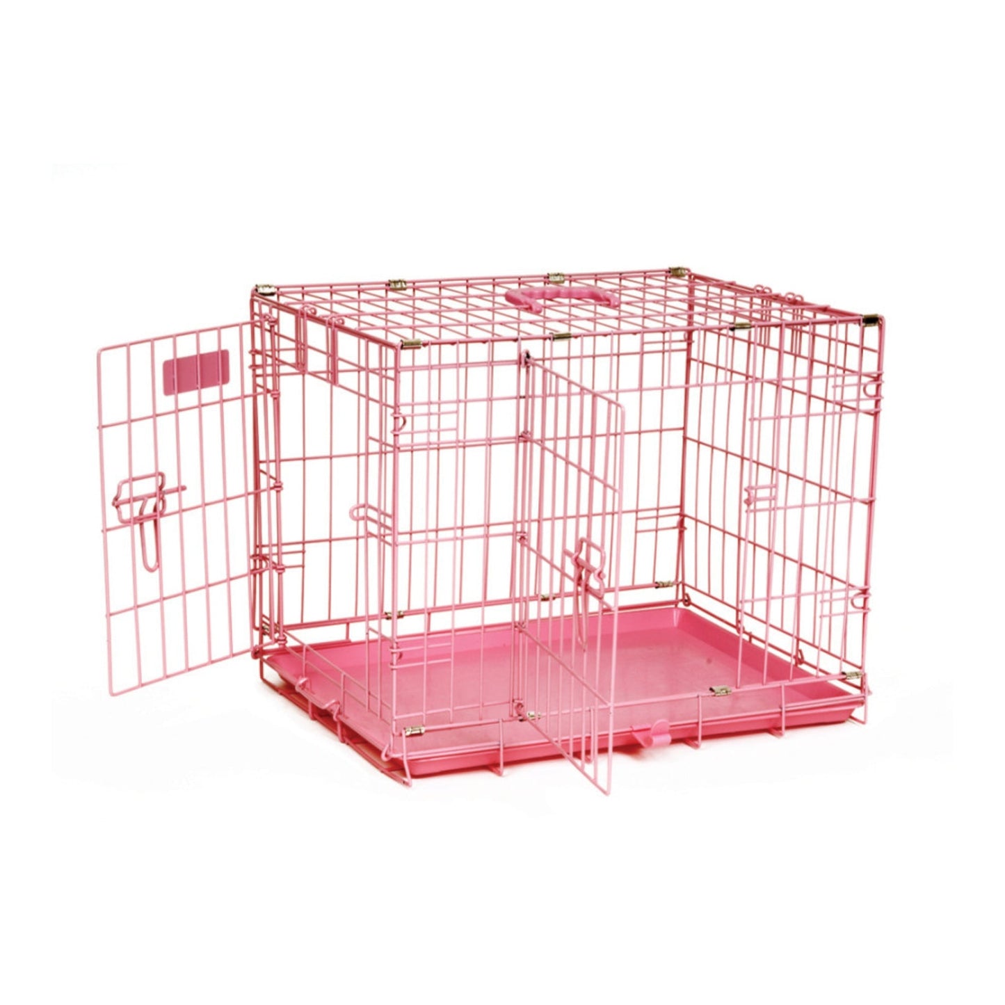 Precision Pet Products ProValu Dog Crate 2000 2 Door Pink 1ea/24 in