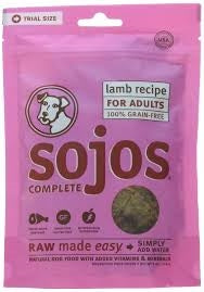 Sojos Complete Grain Free Adult Dog Food Lamb Recipe, 4 oz. Trial Size