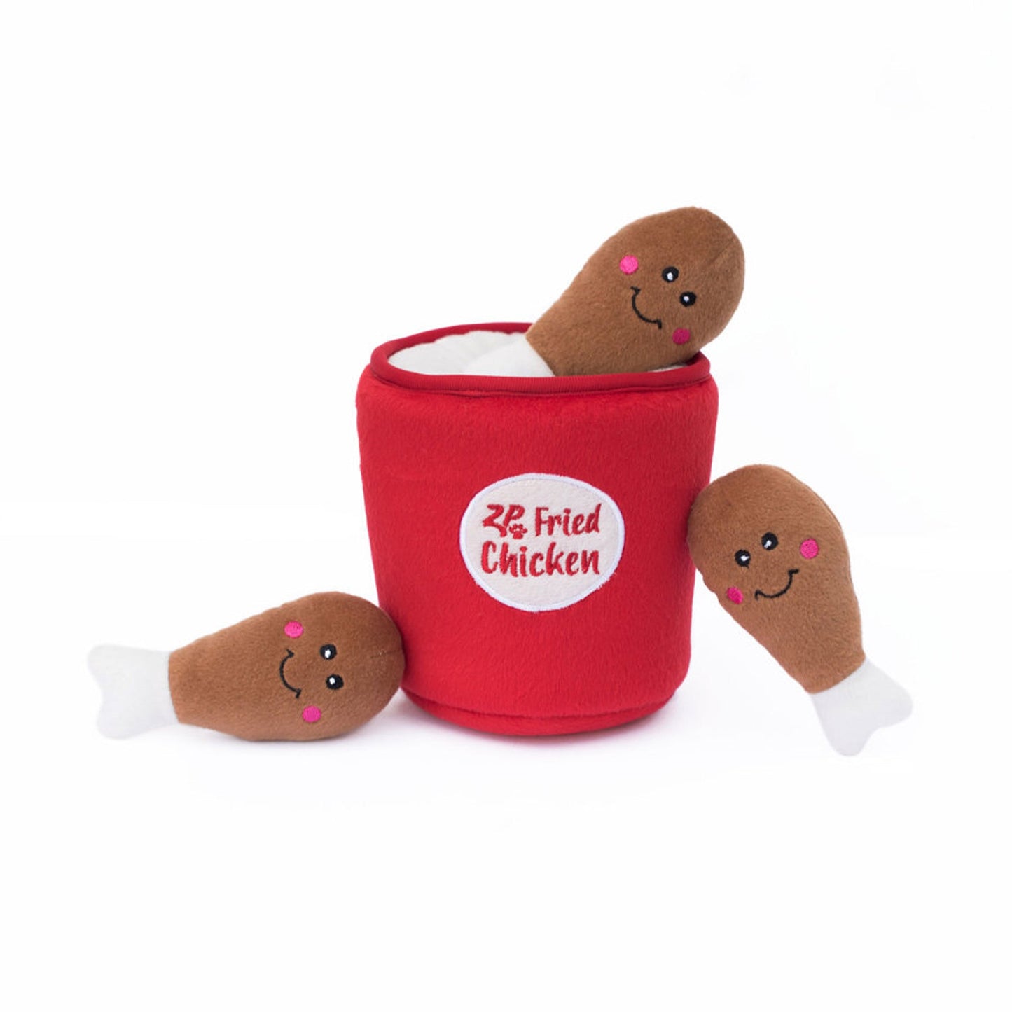 ZippyPaws Zippy Burrow Dog Toy Bucket of Chicken 1ea/MD