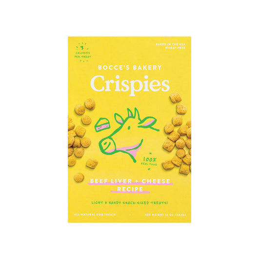 Bocces Dog Crispies Beef Liver And Cheese 10oz.