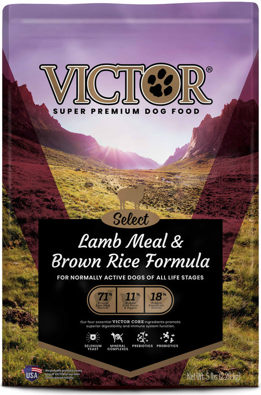 Victor Super Premium Dog Food Select Dry Dog Food Lamb Meal & Brown Rice 1ea/5 lb