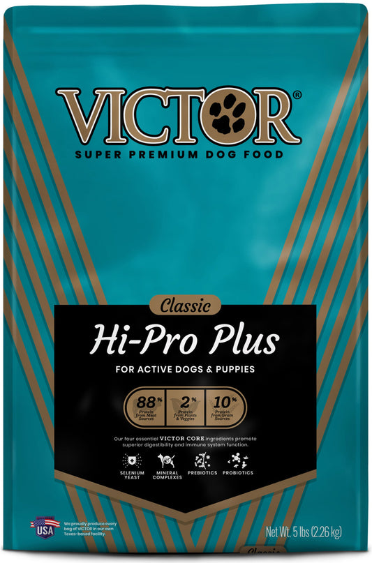 Victor Super Premium Dog Food Classic Hi-Pro Plus Dry Dog Food Beef 1ea/5 lb